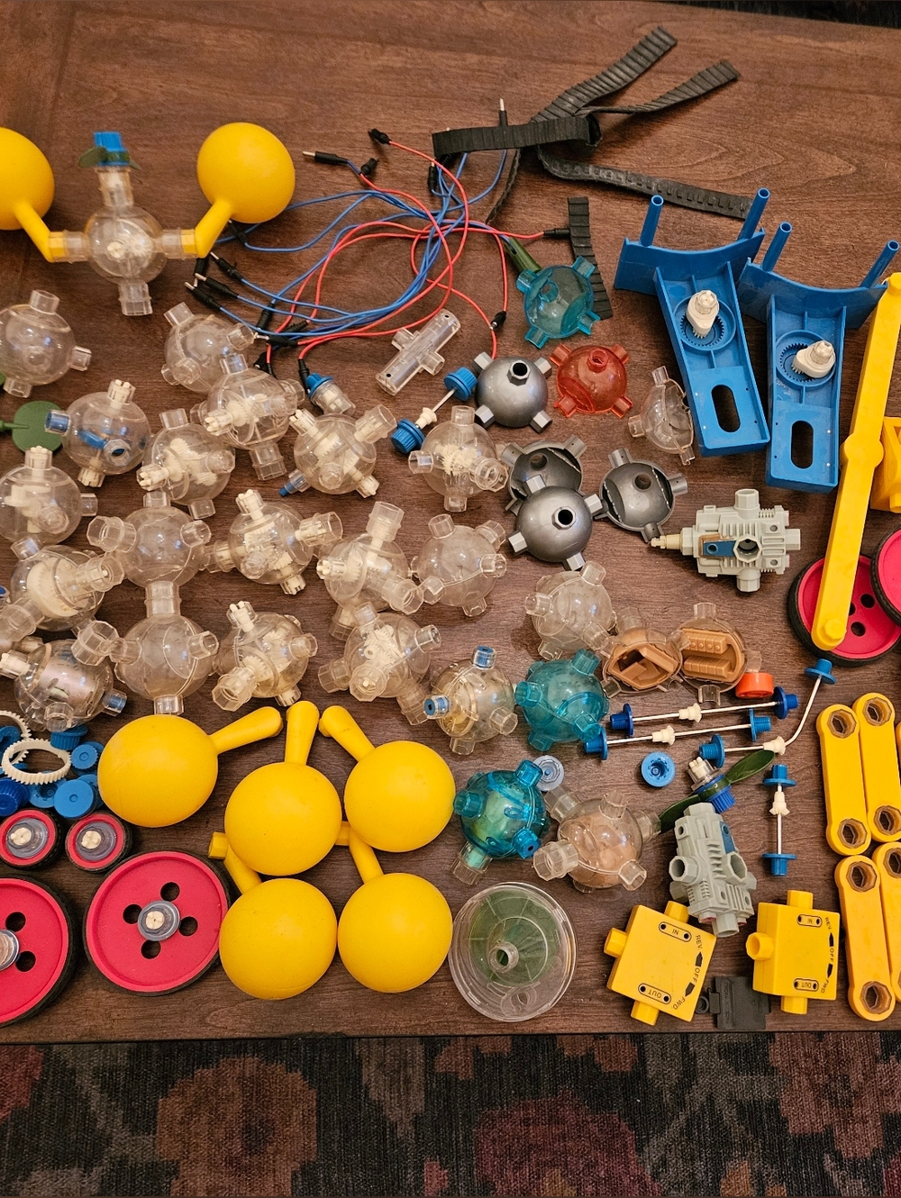 Vintage Capsela Motorized Building Space Toy Lot - Modular Construction Play